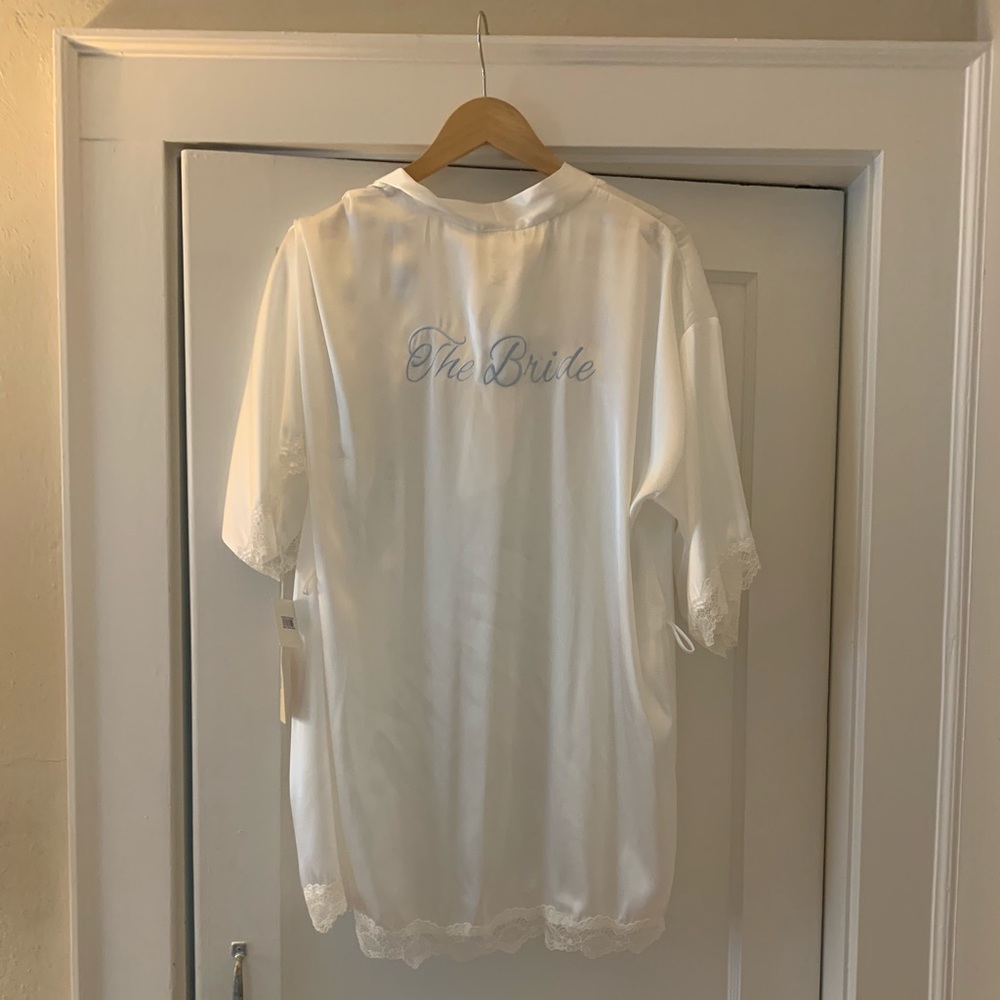 NET silk Bride robe